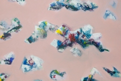 Wolken, rosa VIII70 x 70 cm, Acryl auf Leinwand, 2013